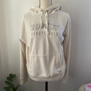 Aeropostale Off-White Pullover Hoodie